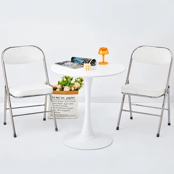 Кръгла маса за Хранене в скандинавски стил, бял на цвят, Малък Походный Луксозен Модерен Тоалетка за офис, Масички за грим, Мебели Mesas De Jantar