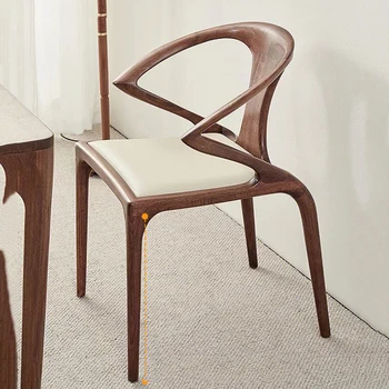 Стол Nordic Трапезни столове Modern Relax Бели подови трапезни столове, Кожени страхотни комплекти мебели Високо дизайн на Silla Comedor