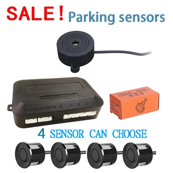 гореща разпродажба, зумер, модел на автомобила, 4 сензора, Датчици за паркиране на заден ход Със звуков сигнал, сигнал на радара