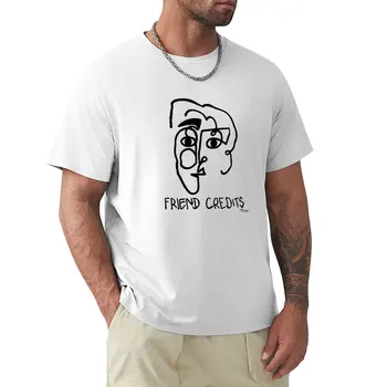 Тениска Friend Credits, сладък потник, тениска, риза с домашен любимец принтом за момчета, мъжка тениска с къс ръкав