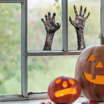 Украса за Хелоуин, призрачная Ръка, 3D Стикери прозорци, подвижен креативна страшно паста за Хелоуин, украса за Хелоуин за дома