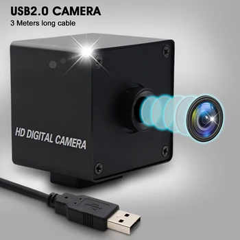 Без изкривявания Full HD 1080P с автофокус USB камера камера MJPEG YUY2 Cmos OV2710 мини черна кутия USB уеб камера