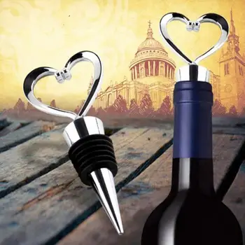 3шт Вино корк Множество Запечатани Тапа за бутилки във формата На сърце Тапа за бутилки с вино и напитки с Кухненски притурка