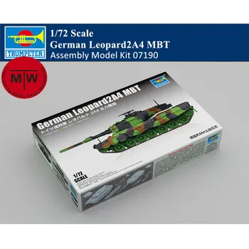 Тромпетист 07190 Мащаб 1/72 Немски Leopard2A4 МВТ Военен пластмасов резервоар в събирането на Модела комплекти