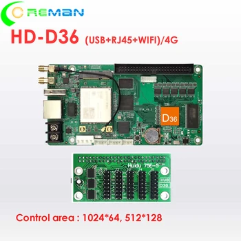 Най-ниската цена WIFI 4G USB network HD D35 D36 rgb led display module контролер hub75A Hub75B Hub75E