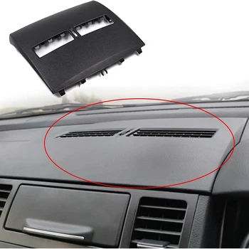 Подмяна на капака на предните вентилационни отвори средата на арматурното табло климатик 68414-ED50 за Nissan Tiida 2005-2011 - Черен
