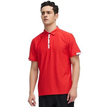 Летни мъжки ризи с къси ръкави, класическа спортна тениска с къс ръкав, дишащи охлаждащи дишащи бързо съхнещи свитшоты тениска за тренировки по голф