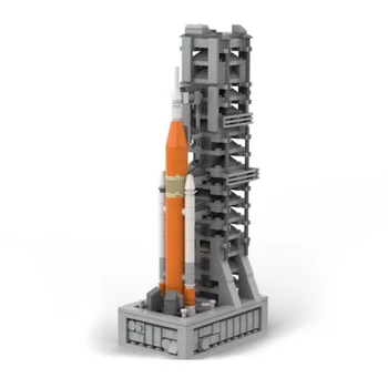Космическа Артемида, SLS, комплект за Модели на ракети MOC Сатурн V Ракета-носител за изследване на Марс, градивен елемент, играчки, детски научен тухла, подарък