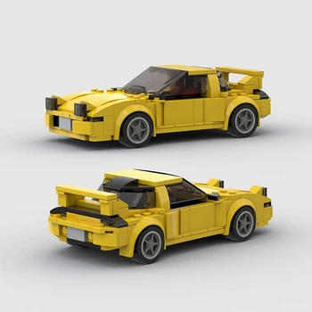 Състезателни коли и Градски Шампиони на Скоростта бързи и яростни градивните елементи на MOC Classic Super Racers Техника Автомобили Тухли Детски Играчки RX7