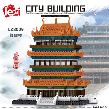Китайската култура Архитектура мини-замъка Строителни блокове Миниатюрен коллекционный набор от играчки за изграждане на Мини-diamond блок за деца и възрастни