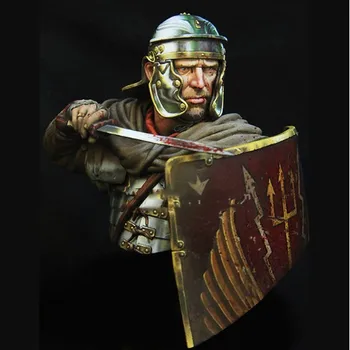 Бюст на смола в мащаб 1/10 Римският войн битката Неокрашенная фигурка комплект Модел Безплатна Доставка