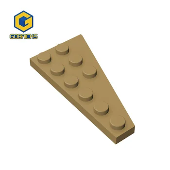 Gobricks Bricks PartsWedge плоча 6 x 3 от ляво е съвместима с 54384 елементи на играчки, Строителни блокове Assembles Tech 2023