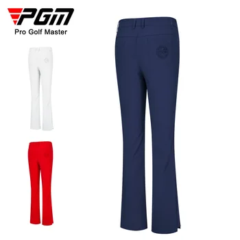 Дамски панталони за голф PGM, летни дрехи за предпазване от бръчки, дебнещ разтеглив разкроена панталони, дамски спортни панталони KUZ144