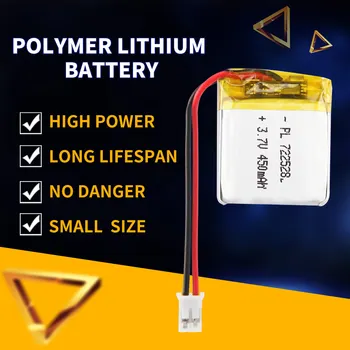 722528 450 mah 3,7 В Акумулаторна литиево-йонна Батерия Със Защитен капак Li-po Полимерна Литиево-йонни Батерии за електронни продукти