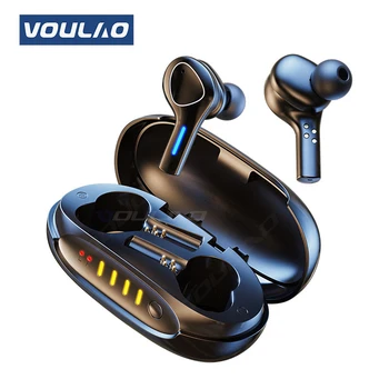 TWS 5.0 Безжични Bluetooth слушалки с докосване Bluetooth Слушалки с микрофон Спортни водоустойчиви слушалки, HD Stereo Heaset