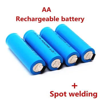 Оригинална акумулаторна батерия тип АА 1.2 2600 mah AA NiMH Батерия с припой за играчки с електрическа самобръсначка и четка за зъби 