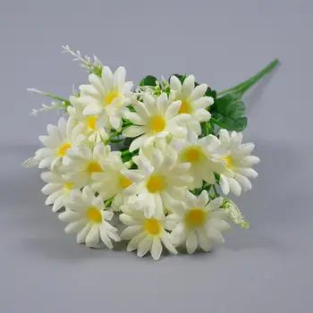 Креативен букет от изкуствени цветя, изискан имитационный букет, Не увядающий Декоративен букет от маргаритки от изкуствена коприна