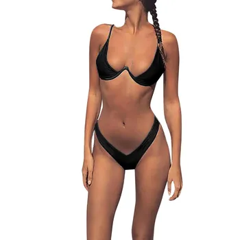 Секси Бански костюм Бикини Женски 2023 Годишният Бански Костюм от Две Части, Бразилски Плажни Съоръжения, Монокини, Комплект Бикини бански