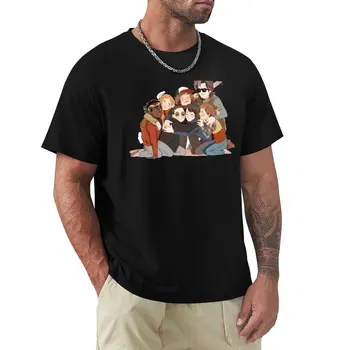 Тениска big hug тениски по поръчка, мъжки тениски в корейската мода с котки, мъжки памучни ризи