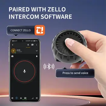 Безжичен Ключ ПР-бутони за гласови система домофонна Zello, Bluetooth-съвместима бутон без батерия, скрити аксесоари