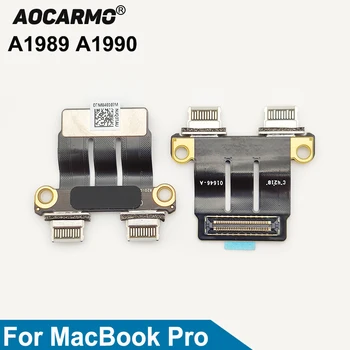 Aocarmo за MacBook Pro A1989 A1990 USB порт за зареждане на зарядно устройство, зарядно устройство, порт за зареждане на Гъвкав кабел, Резервни части