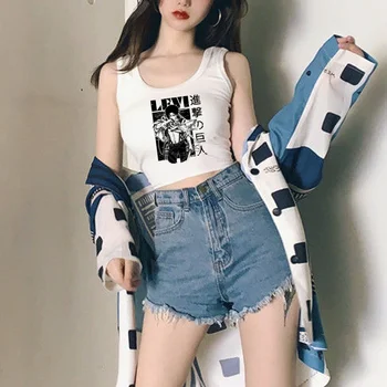 майк attack on титан, корейски модерен krop-топ 2000-те години с графичен дизайн, дамски корея модни облекла в стил хипи