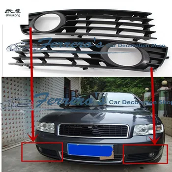 Безплатна доставка висококачествена пластмасов капак на кутията на предните фарове за мъгла фарове автоаксесоари за 2002-2005 г. AUDI A4 B6