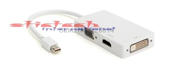 50 бр., Конвертор HMDI Mini Display Port Thunderbolt в DVI, VGA, HDMI-съвместим конвертор-адаптер 3 в 1
