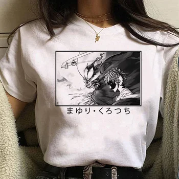 Избелващ топ, дамски тениска с изображение на аниме в стил харадзюку, дизайнерски японската облекло 2000-те години