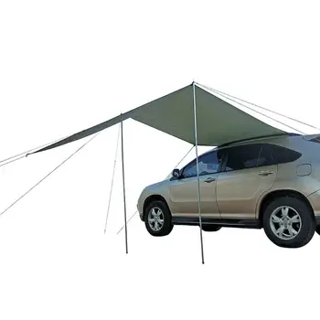 Палатка за къмпинг Семеен автомобил suv Странично Прикритие от слънцето на покрива Водоустойчив Автомобилен Сенник Слънцезащитно Подслон За нощуване на открито на Плажа