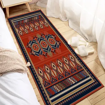 Килими в персийски стил, нескользящий фланелевый мат хол, спалня, мека правоъгълни подложки в стил бохо, марокански етнически подложки-тапис