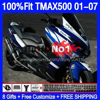 OEM T-MAX500 за YAMAHA MAX500 TMAX500 169MC.0 TMAX XP500 MAX 500 T MAX-500 01 02 03 04 05 06 07 2001 2007 Обтекател лъскаво синьо