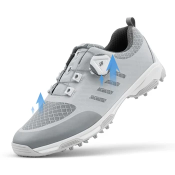 Дамски обувки за голф PGM, мини дамски леки маратонки с мека дышащим мрежесто езда, дамски ежедневни спортни обувки с каишка на дръжката на XZ227