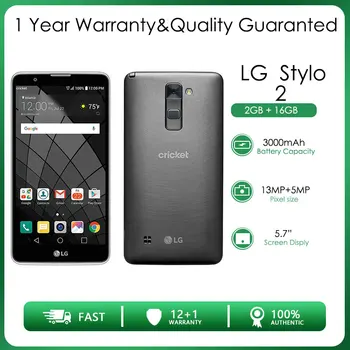 LG Stylo 2 Рециклирани отключени 16 GB 2 GB оперативна памет, Камера за задно виждане 13 Mp 5,7 