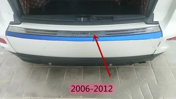 За Mitsubishi Outlander 2013-2019 праг на багажника на колата от неръждаема стомана, защитни плоча от надраскване, автомобилни аксесоари