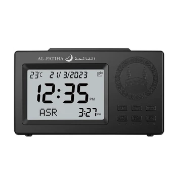 594A Арабски настолни часовници мюсюлмански alarm clock Azan, десктоп напомняне за молитва, Clcok