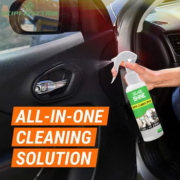Препарат за почистване на петна по кожата на волана колата е Супер Cleaning Spray Средство за почистване на салон за столче за кола Leather Clean Dressing