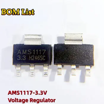 Оригиналния регулатор на напрежение AMS1117 3.3 AMS1117-3.3 IC SOT-223