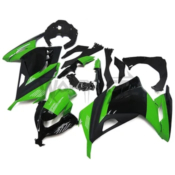 Обичай мотоциклет, капак за ZX300R EX300 2013-2014 зелено-черен, ABS обтекател литьевая форма