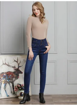 SZ.WENSIDI 07 Качествени дамски дънки, нов стил, по-големи размери, дамски дънки, модерни ежедневни дълги панталони за момичета, женски скъсани дънки, директна доставка